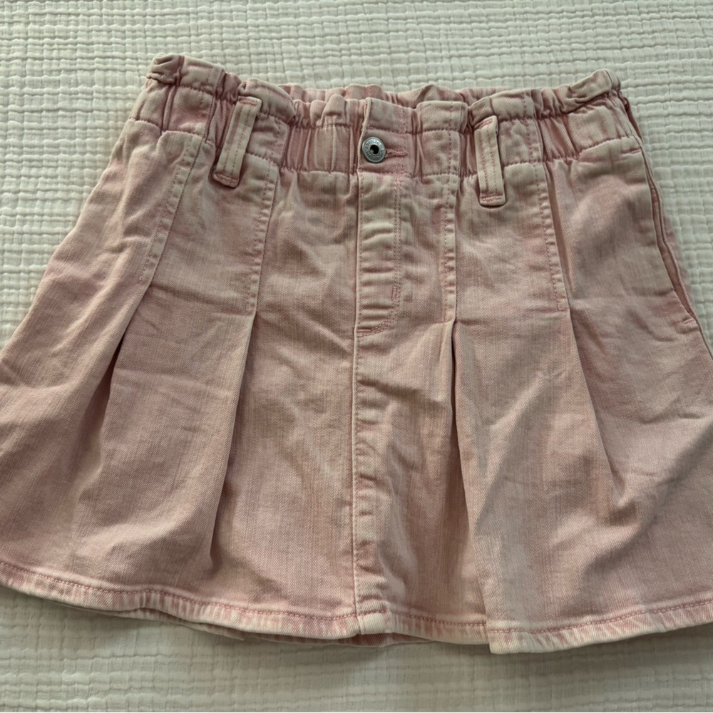 Jean Pink Pleated Mini Skort